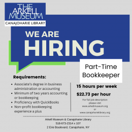 Now Hiring Part Time Bookkeeper