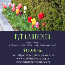 Part Time gardener 15.00 per hour 5 hours a week